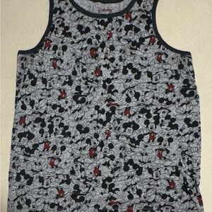 Disney Gray and Black Mickey Mouse Tank